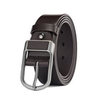 Men's High Quality Genuine Cowhide Leather Belt with Fashionable Pin  Length for Business-Casual Wear