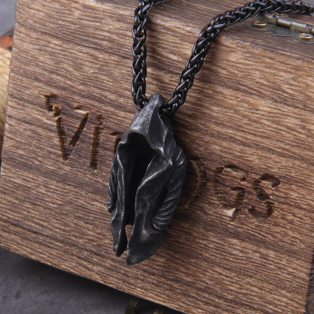 $20 christmas gifts Cool Punk Vintage Assassin Cloak Man In Black Pendant Necklaces For Men Boys Stainless Steel Personality Hip Hop Jewelry Gifts