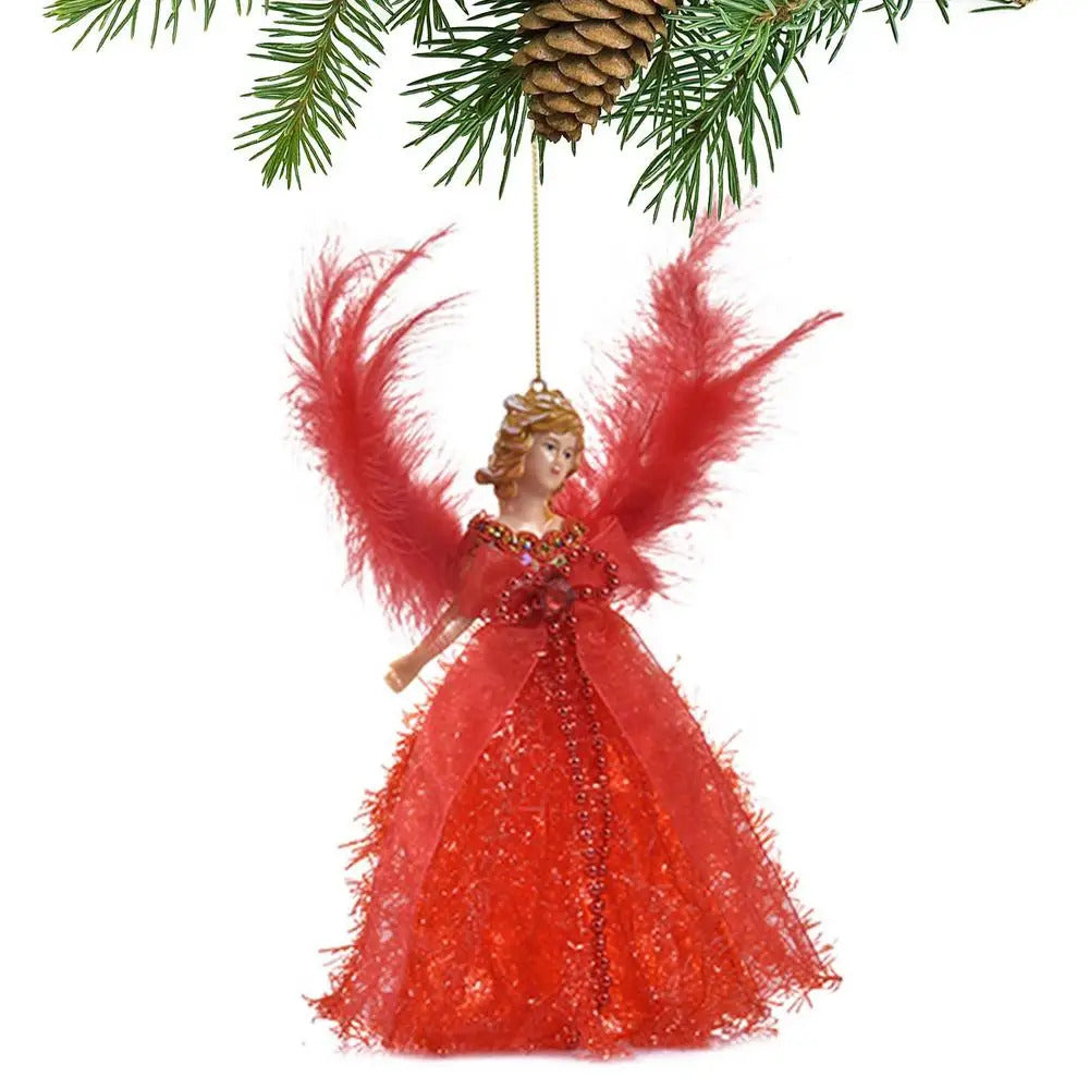 $10 christmas gifts 2025 Christmas Tree Pendant Hanging Ornaments 2025 New Year Gifts Christmas Plush Angel Dolls Decoration For Home Decorations