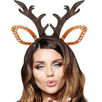 $10 christmas gifts Deer Antlers Headband Cute Reindeer Horns Ears Costume Accessories for Halloween Christmas Cosplay Costume Party Favors Supplies