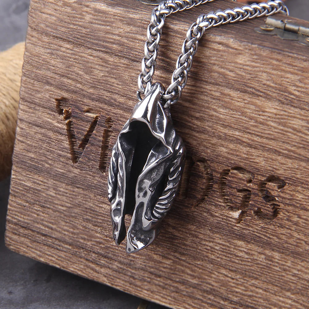 $20 christmas gifts Cool Punk Vintage Assassin Cloak Man In Black Pendant Necklaces For Men Boys Stainless Steel Personality Hip Hop Jewelry Gifts