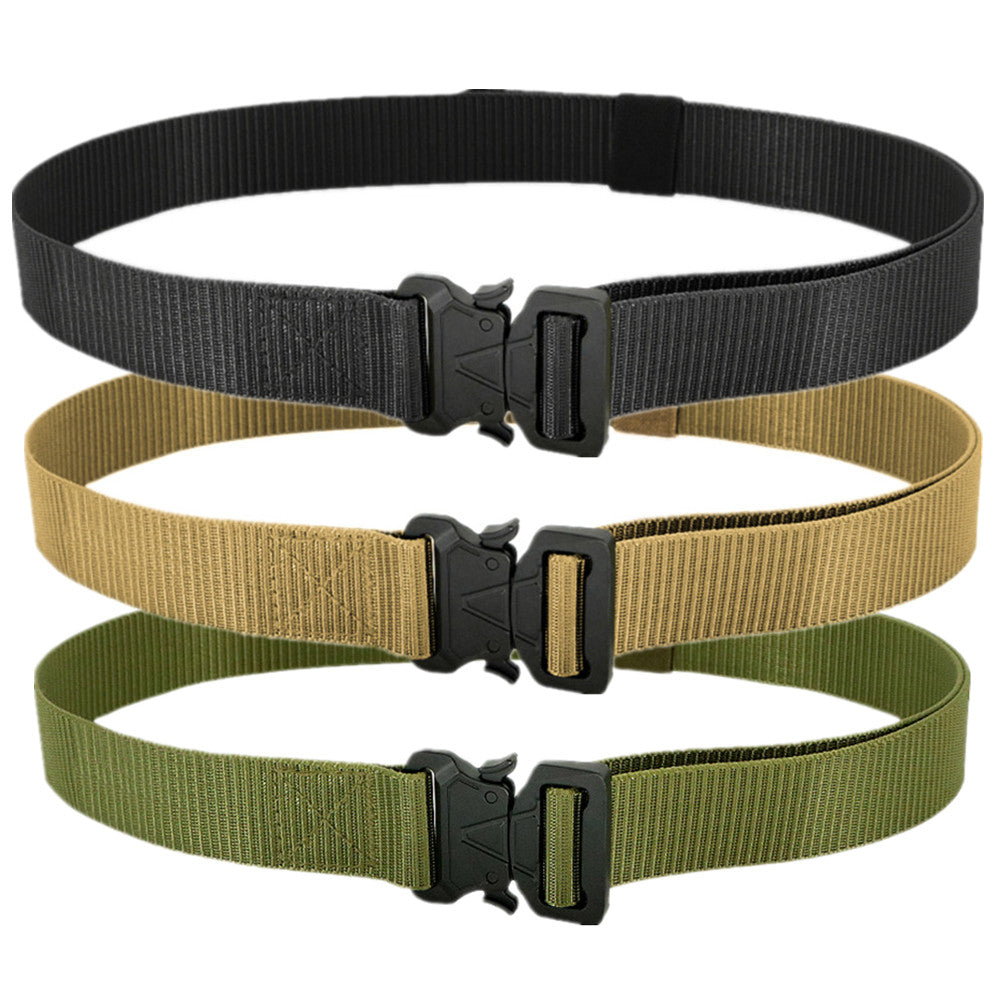 Tactical Belts for Men Work Hiking Riggers Web Gun Belt with Heavy Duty Quick Release Metal Buckle