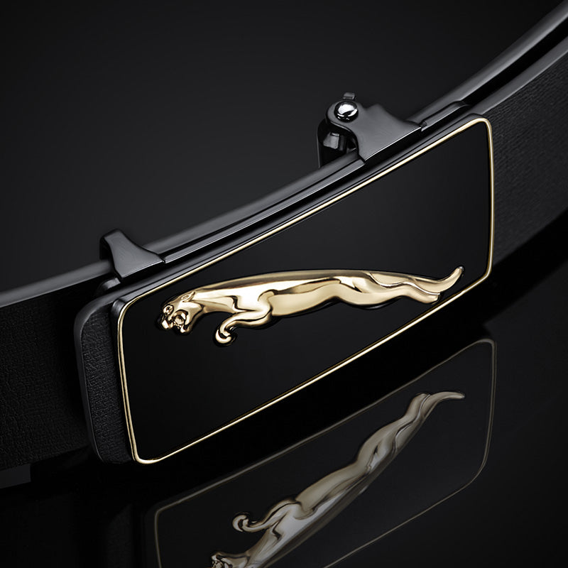 Fashion Casual Belts Leather Men Trendy Pants Genuine Mens Leather Belts Alloy Automatic Buckle Belt