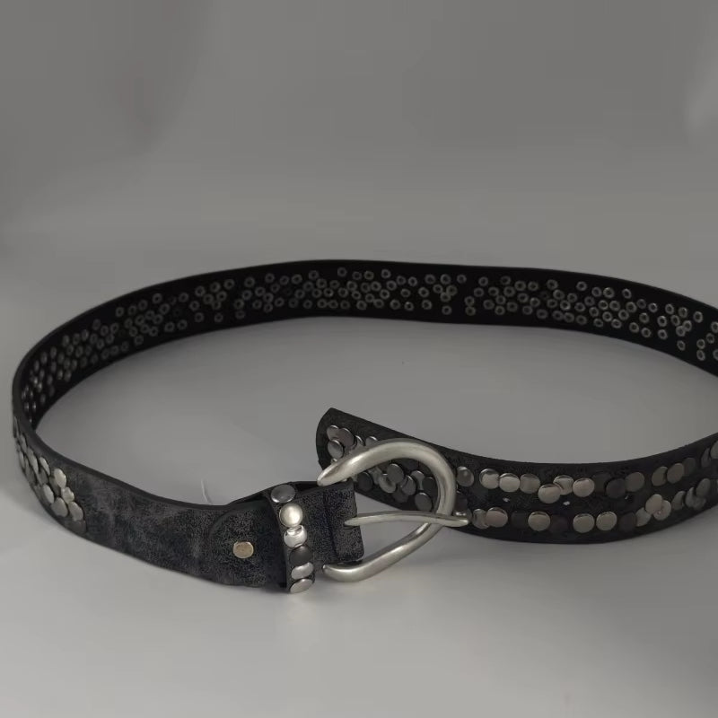 Vintage Belt with Swallow Design Trendy Fashionable PU Plastic Belt for Daily Business Use Alloy Buckle