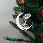 $10 christmas gifts Christmas Tree Decorations Animal Hanging Ornament Sitting On The Moon Animal Pendants Car Rearview Mirror Hanging Ornaments