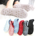 Thickened Plush Socks Women Winter Warm Coral Fleece Sox Sleeping Slippers Silicone Non-slipInvisible Short Boat Socks