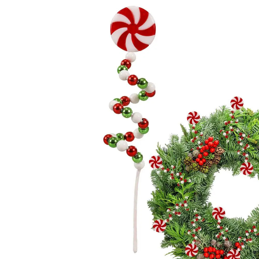 $10 christmas gifts Christmas Candy Cane Decorations Christmas Tree Decoration Red White Lollipop Decoration Curved Candy Christmas Tree Stems Decor
