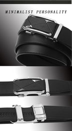 New Designer Belt Men Man Leather Automatic Buckle Luxury High-end Pure Leather Belt
