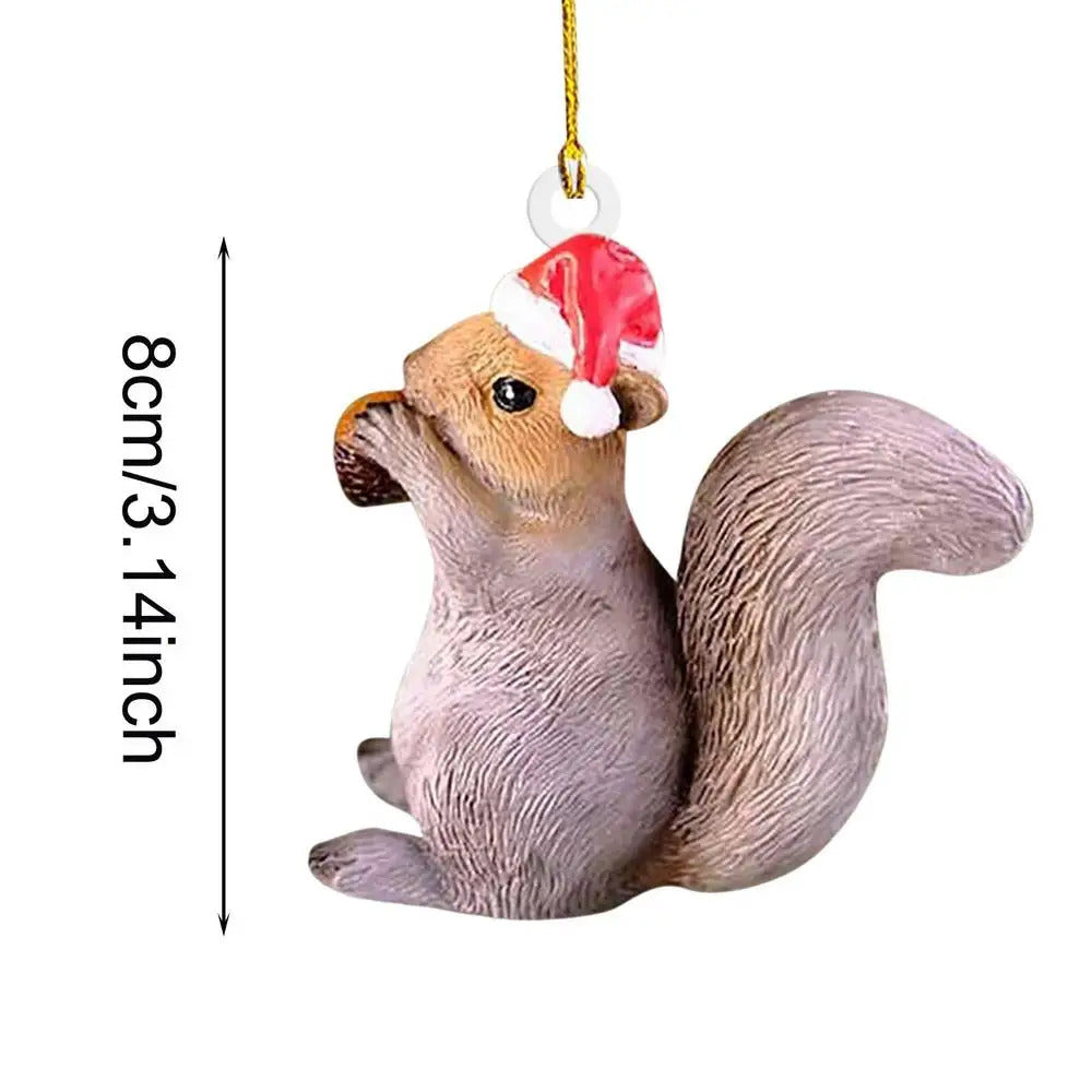 $10 christmas gifts Christmas Squirrel Rabbit Elk Bird Animal Ornaments Xmas Tree Hanging Pendant Christmas Scene Home Decoration Props $10 gift ideas