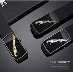 Fashion Casual Belts Leather Men Trendy Pants Genuine Mens Leather Belts Alloy Automatic Buckle Belt