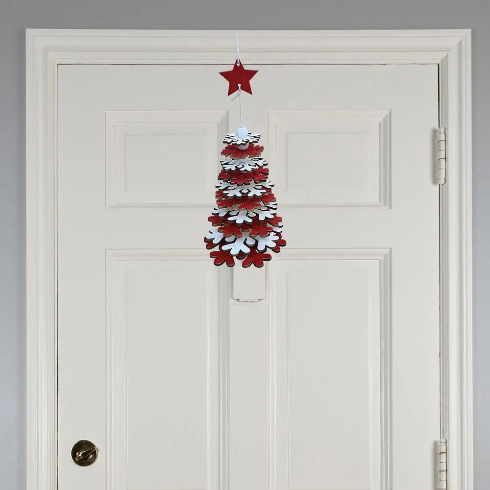 $10 christmas gifts Wooden Ornaments For Christmas Tree Multi-layer Wooden Christmas Tree Hangable Ornaments 3D Christmas Tree Decor Christmas