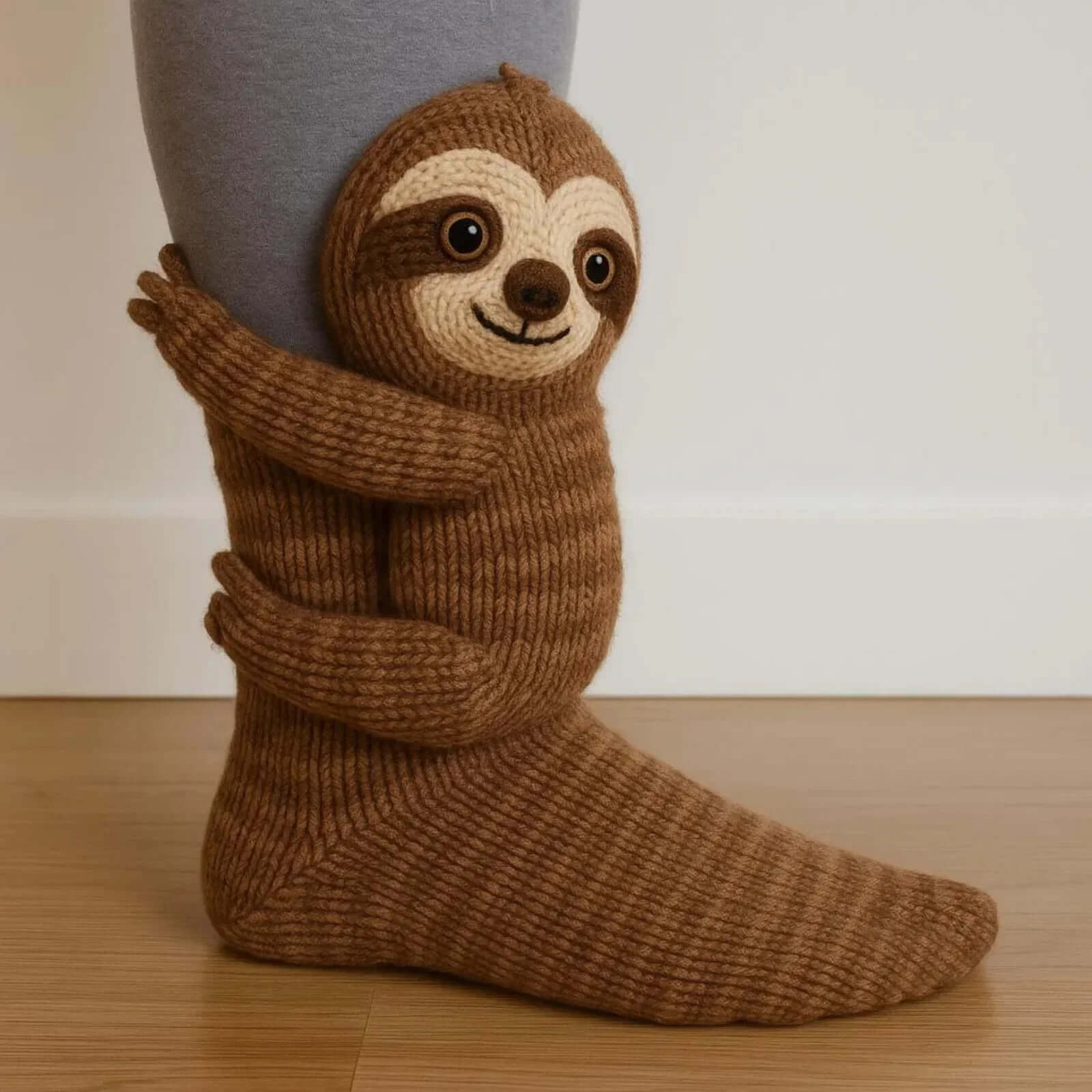 3D Knitted Cute Animal Floor Socks New Fun Novelty Handmade Crocheted Warm Socks Cubic Sloth Panda Creative Children's Gifts