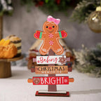 $10 christmas gifts New Gingerbread Christmas Decorations Sign Wood Christmas Table Decor Christmas Sign Decor Table Centerpieces Rustic Sign Craft