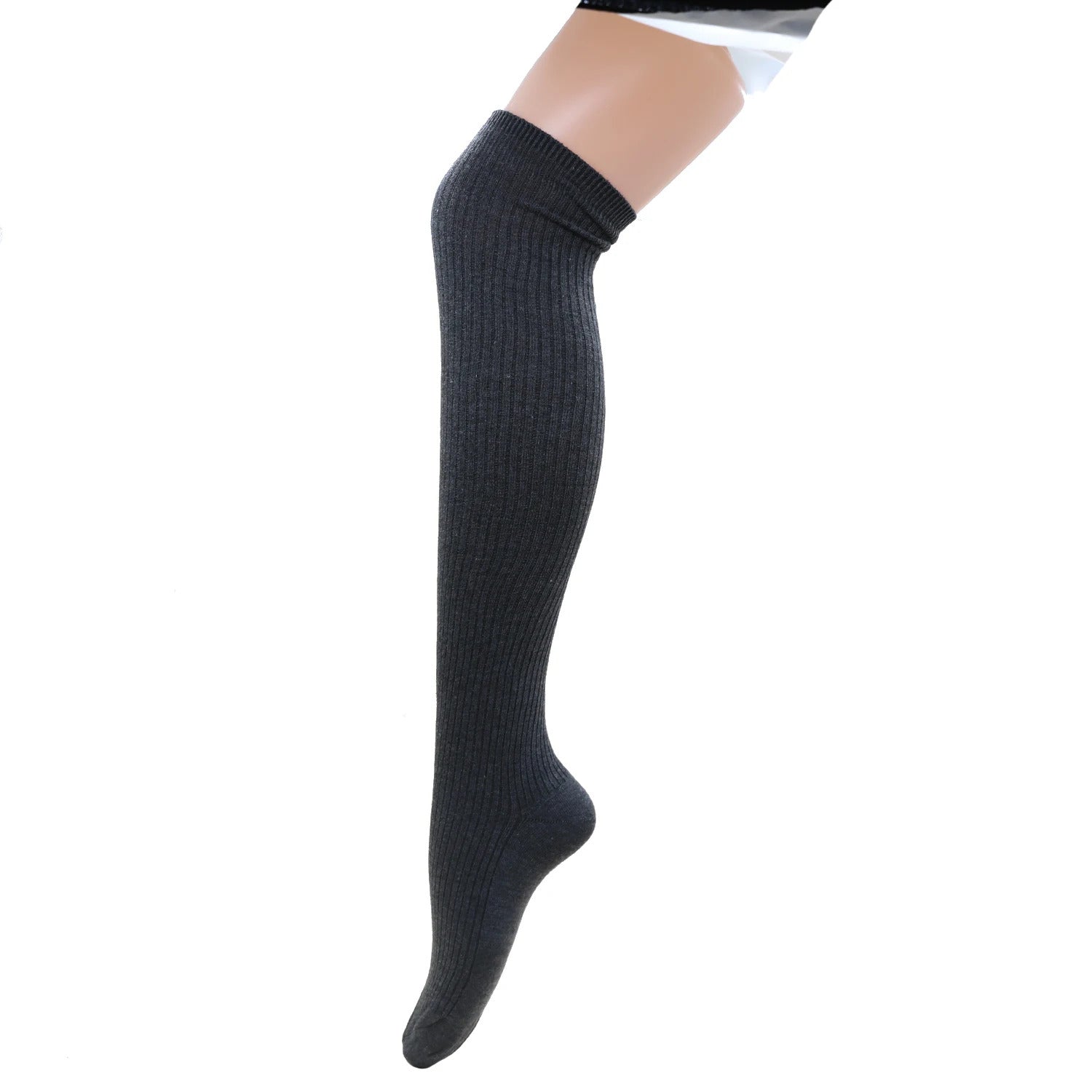 Women's Stockings Gaiters Striped Long Socks Thigh Winter High Stockings Warm over Knee Socks Soft Wool Christmas Stockings