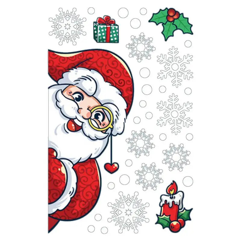 $10 christmas gifts Window Decals For Christmas Winter Snowflake Static Clings Christmas Ambience Window Decor Accessories For Tiles Household