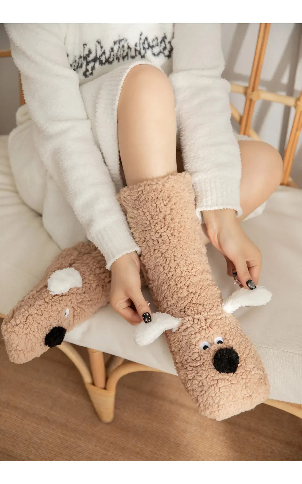 Kawaii Socks Adults Sleeping Socks Winter Snow Home Maternity Sock Leg Warmer Carpet Socks Slippers Funny Socks