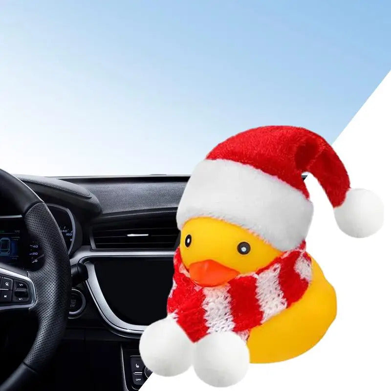 $10 christmas gifts Christmas Ducks Yellow Duck With Christmas Hat And Scarf Squeeze Squeaky Duck Miniature Bath Toys $10 gift ideas