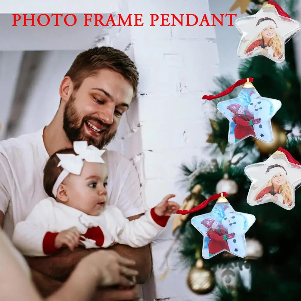 $10 christmas gifts Christmas Transparent Photo Ball Personalize DIY Photo Ball Ornaments DIY Christmas Tree Hanging Craft Ball Ornament Decor