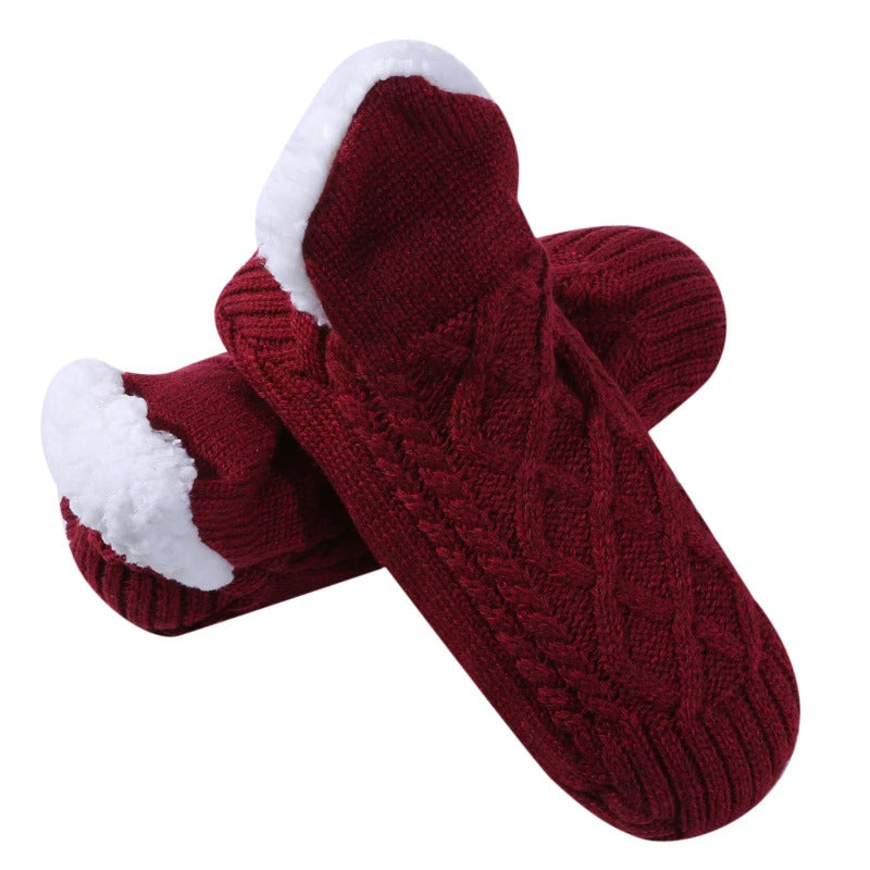 Winter Thermal Men's Slipper Socks Warm Short Cotton Thickened Soft Non-Slip Fuzzy Floor Socks for Home Sleeping Male Fluffy