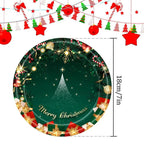 $10 christmas gifts Merry Christmas Party Disposable Paper Plate Tableware Napkins Tablecloth Christmas Decor For Home New Year 2025 $10 gift ideas
