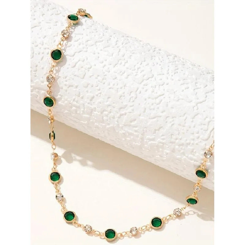 $10 christmas gifts  Rhinestone Decor Choker Necklace for Women,  Fashion Jewelry for Party, Daily Clothing Decor,