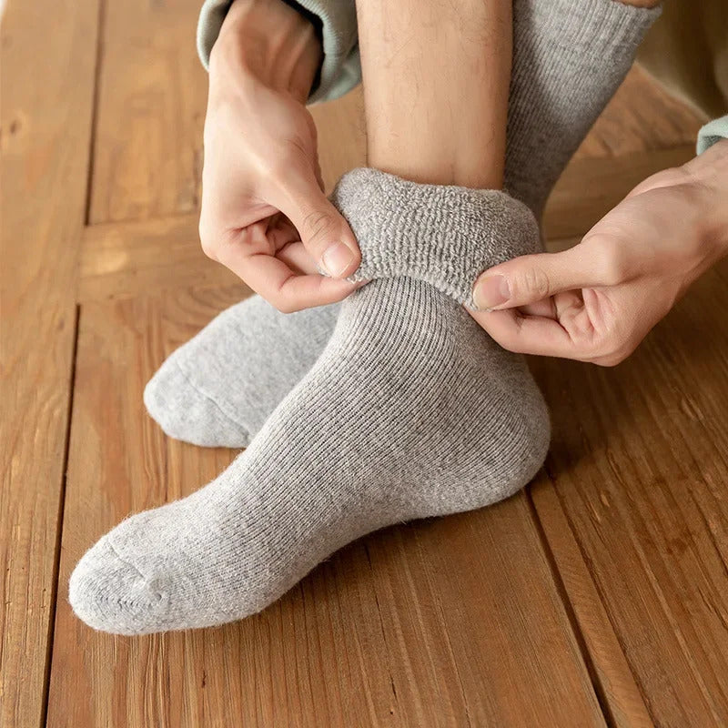 Wool Socks Couples Solid Winter Snow Chrismas Gift Thermal Cashmere Marino Thickened Fleece Terry Loop socks