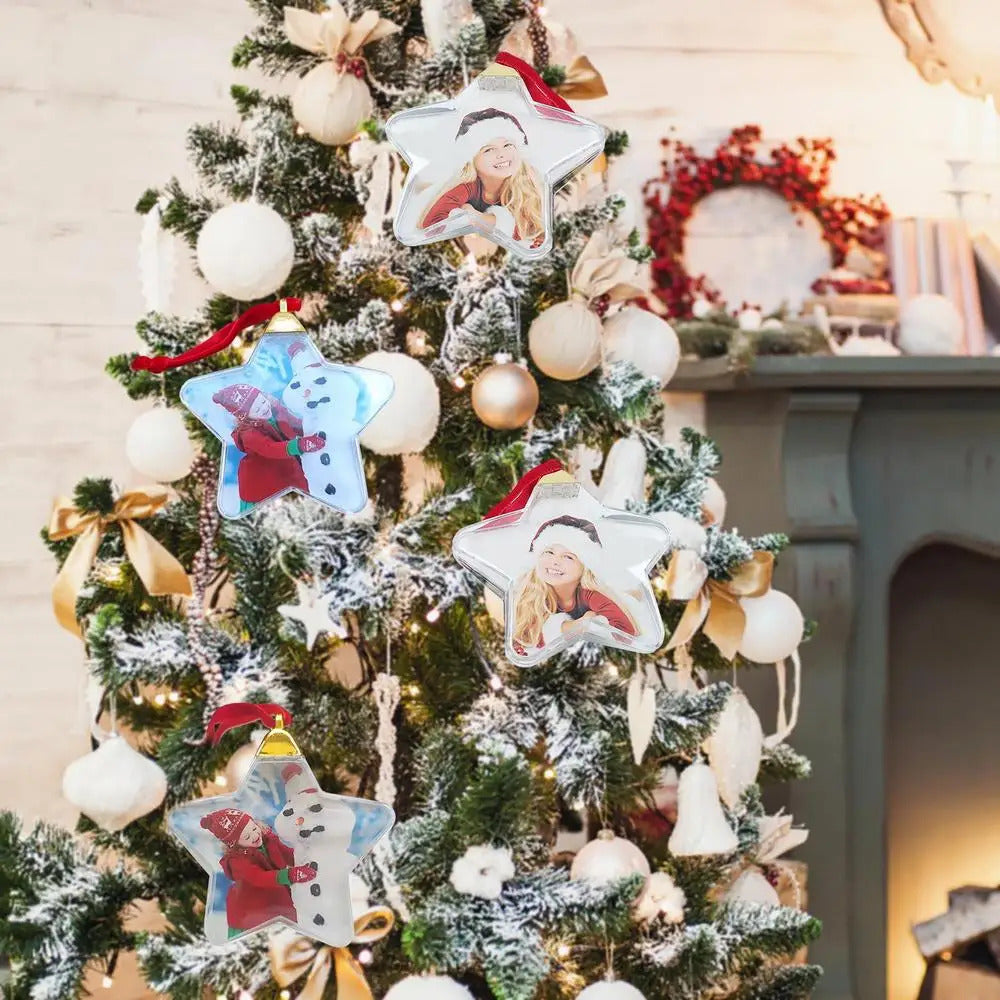 $10 christmas gifts Christmas Transparent Photo Ball Personalize DIY Photo Ball Ornaments DIY Christmas Tree Hanging Craft Ball Ornament Decor