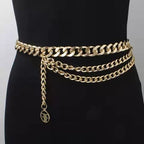 Metal Silver Sex Hips Fashion Golden Belt for Women  Belts Metal Cinturones Gold Waist Chain Belt