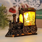 $10 christmas gifts Christmas Train Decor Light Up Retro Christmas Train Figurine Holiday Decor Battery-Operated LED Christmas Train For Parties