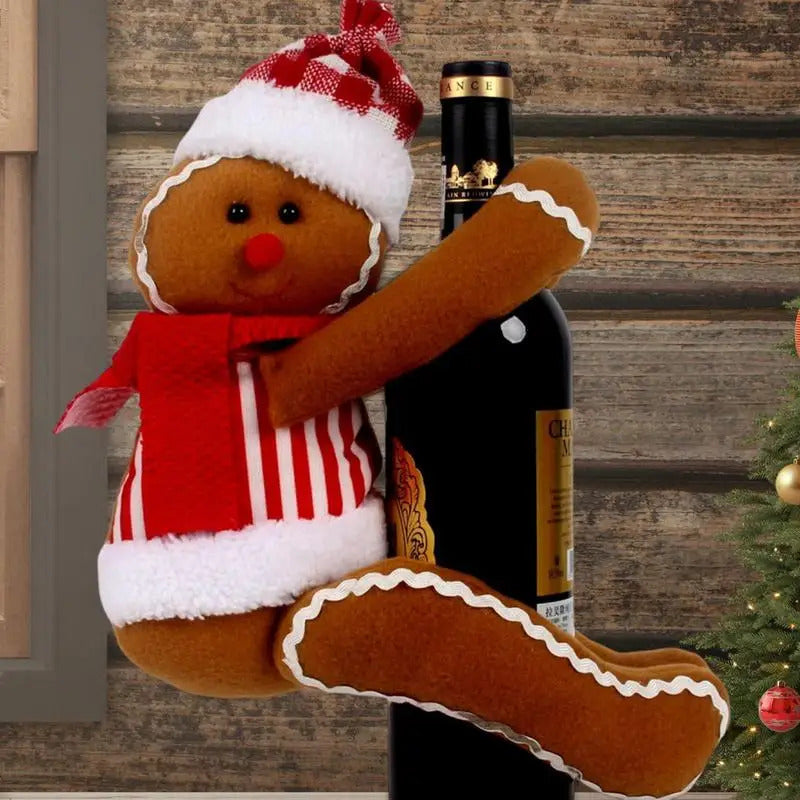 $10 christmas gifts Gingerbread Man Tree Topper Cute Christmas Tree Decor Small Doll Pendant Decorative Gingerbread Figurines Ornaments for Winter