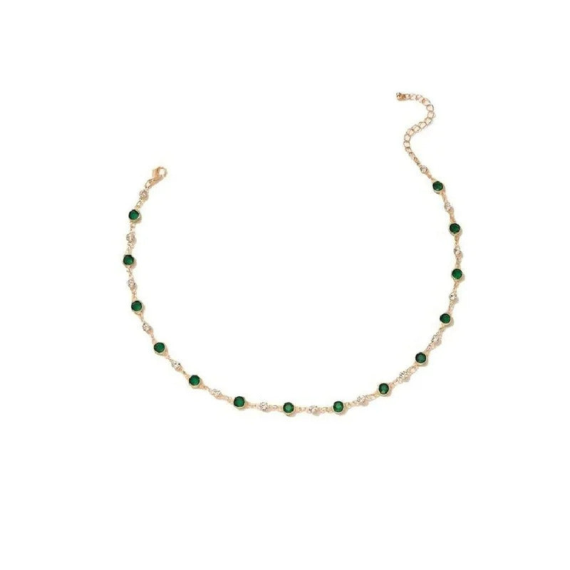 $10 christmas gifts  Rhinestone Decor Choker Necklace for Women,  Fashion Jewelry for Party, Daily Clothing Decor,