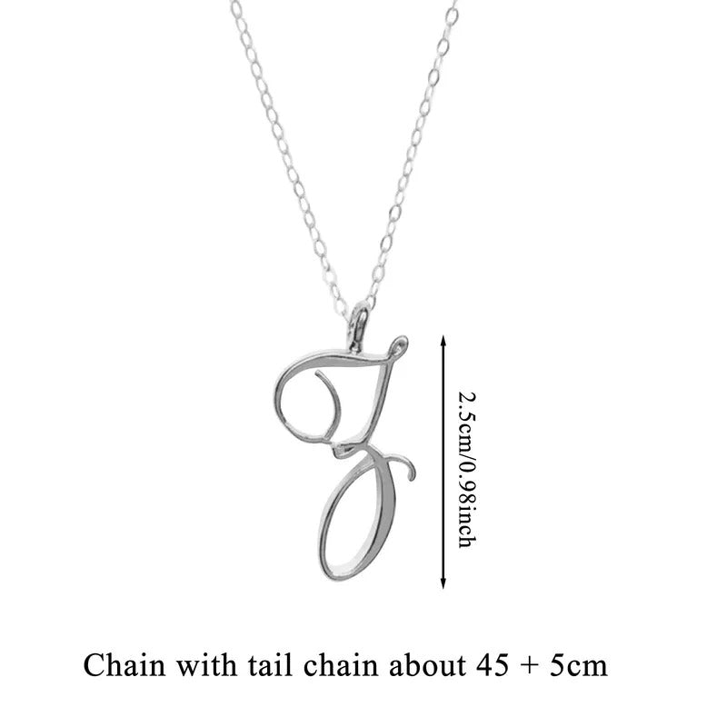 $10 christmas gifts Ladies Pendant Necklace Hundred Matching Clavicle Chain English 26 Classic Letter Home Diy Dainty Circle Necklaces Daily Decor