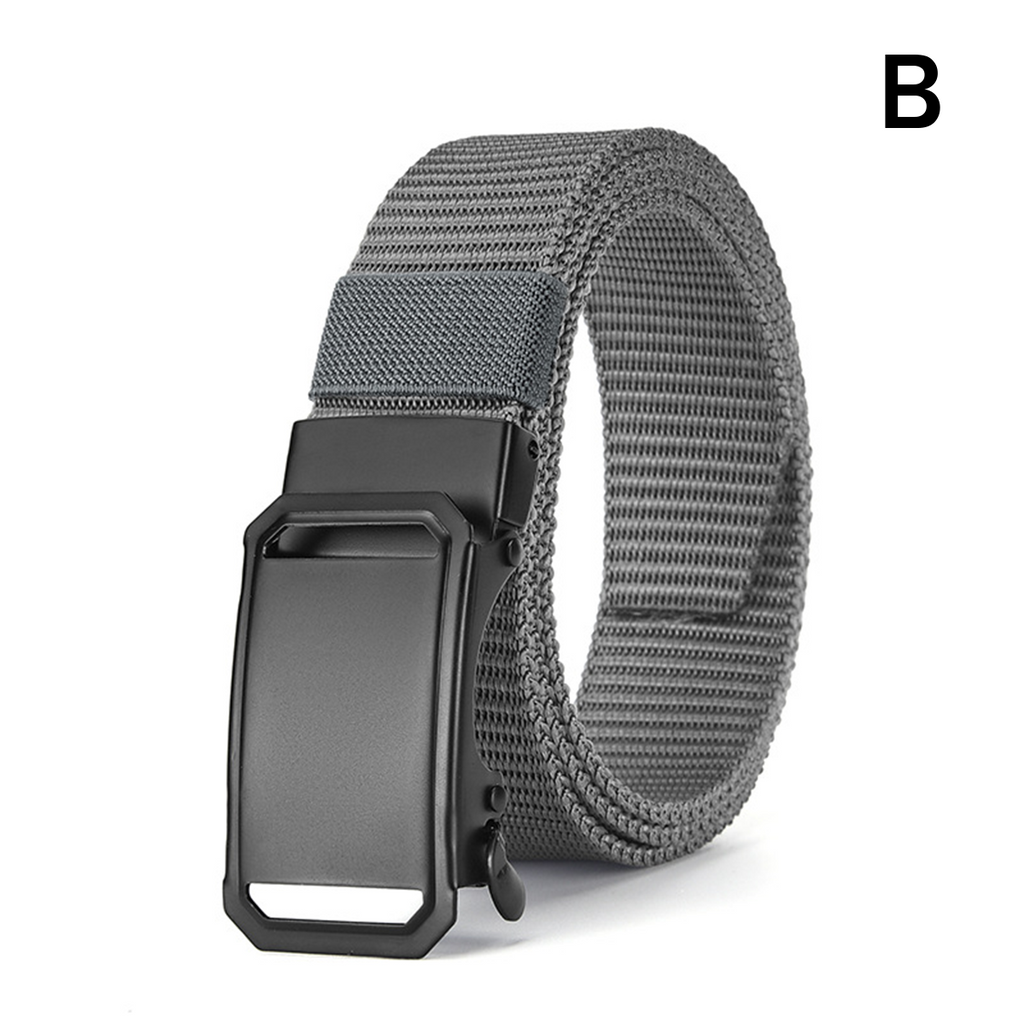 High-End Elastic Waistband Canvas Nylon Tactical Woven Belt for Men