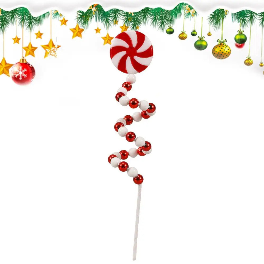 $10 christmas gifts Christmas Candy Cane Decorations Christmas Tree Decoration Red White Lollipop Decoration Curved Candy Christmas Tree Stems Decor