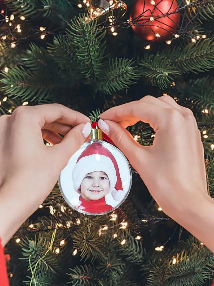$10 christmas gifts Christmas Transparent Photo Ball Personalize DIY Photo Ball Ornaments DIY Christmas Tree Hanging Craft Ball Ornament Decor