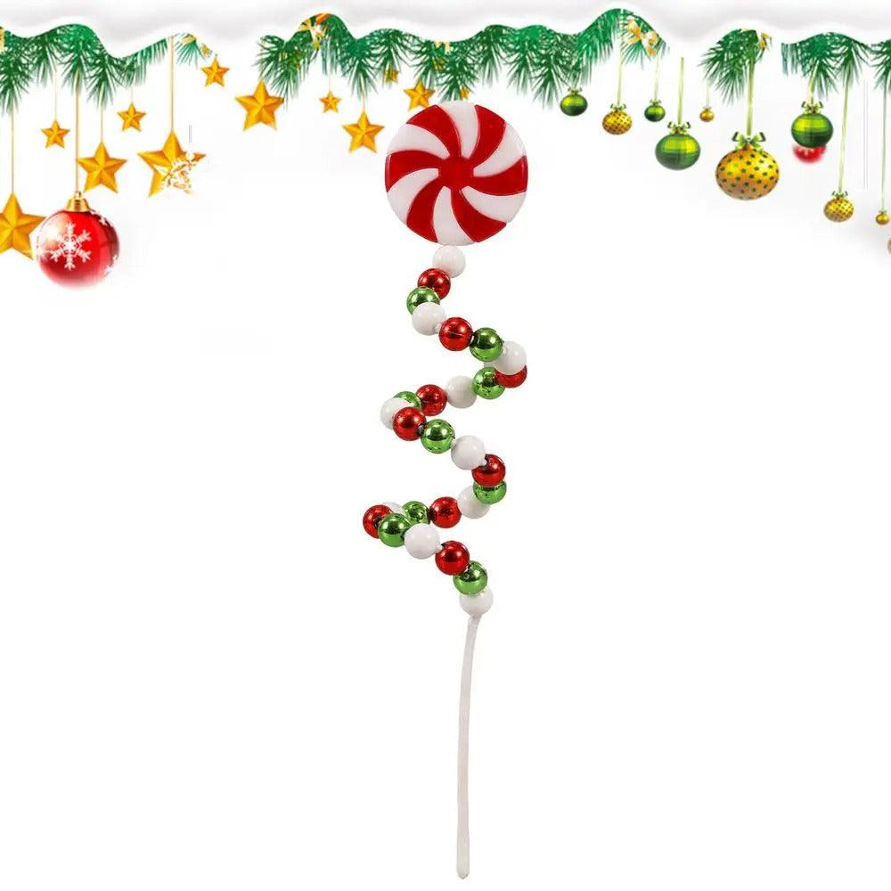 $10 christmas gifts Christmas Candy Cane Decorations Christmas Tree Decoration Red White Lollipop Decoration Curved Candy Christmas Tree Stems Decor