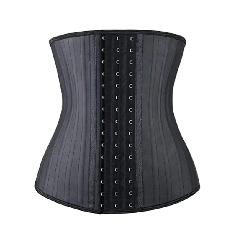 Latex Waist Trainer Corset Body Shaper Faja 25 Steel Boned Waist Cincher Belly Slimming Belt Latex Waist Belt