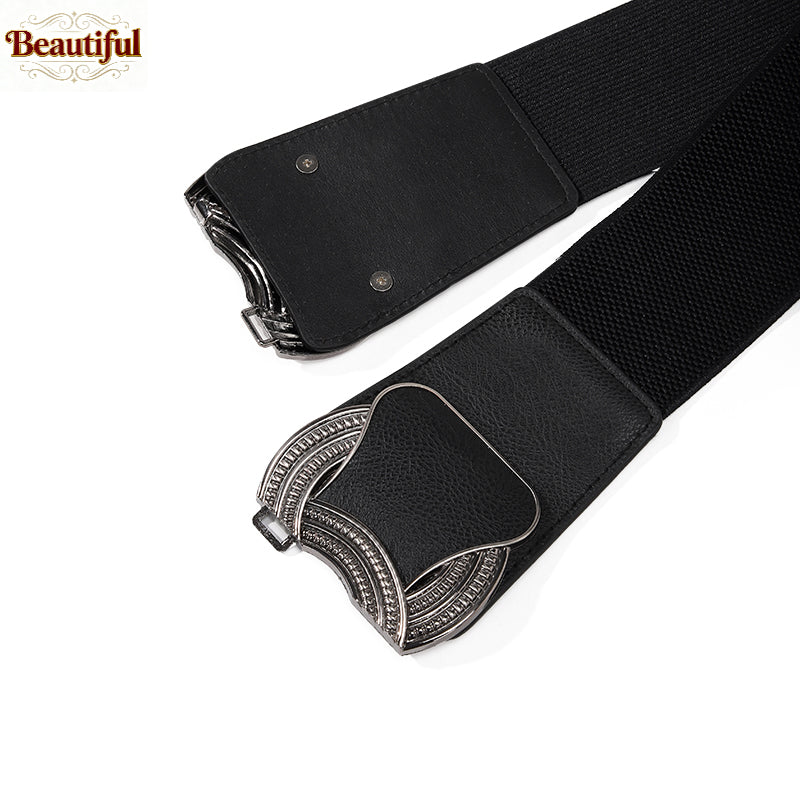 Fashion Embellish Gold Springy Belt Women Waist Corset Belt for Dress Corset Belt