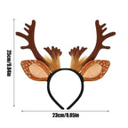 $10 christmas gifts Reindeer Ears Headband Cute Realistic Deer Antlers Headband Animal Ears Headband For Cosplay Deer Costume Christmas Accessories