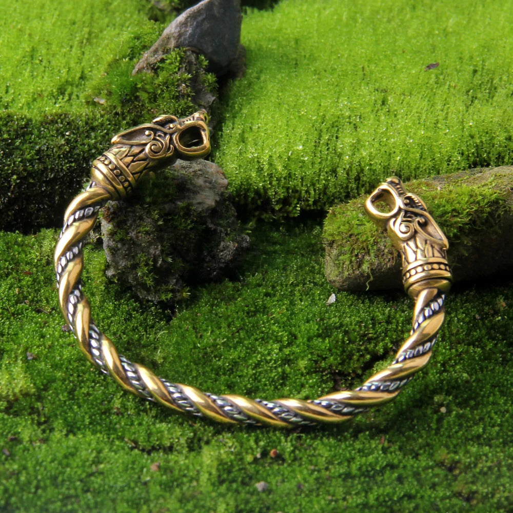 $10 christmas gifts Never Fade Nordic Viking Norse Dragon Scandinavian Bracelet Men Wristband Cuff Bracelets stainless steel with gift bag