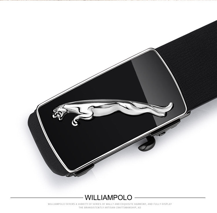 Fashion Casual Belts Leather Men Trendy Pants Genuine Mens Leather Belts Alloy Automatic Buckle Belt