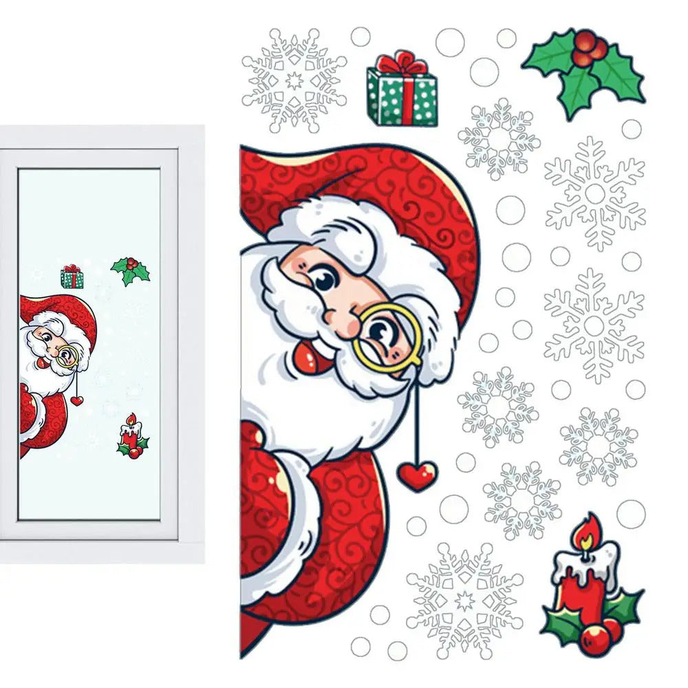 Christmas Window Clings Christmas Theme Decor Static Decals Home Decor Products For Glass Doors Window Household Appliances