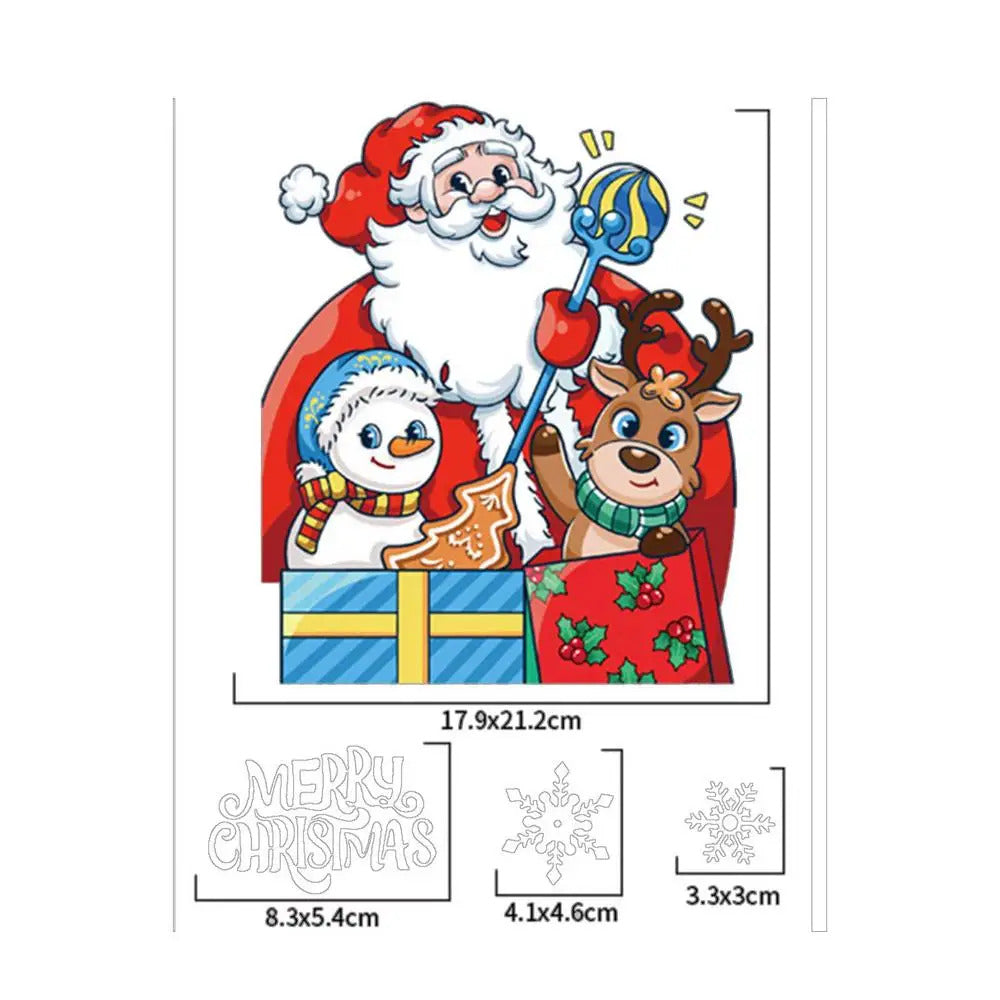 $10 christmas gifts Window Decals For Christmas Winter Snowflake Static Clings Christmas Ambience Window Decor Accessories For Tiles Household